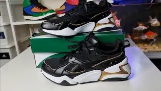 Puma Nova 2 370957-06 Black/Gold/White -Legit Check