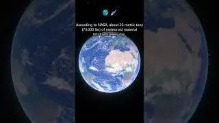How Much Meteoroid Material Hits Earth Every Day? 🌎🌠 #spacefacts