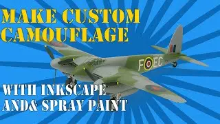 Make camouflage masking with Inkscape and painting spray