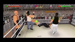 Team Reigns Vs Team Wyatt 6 Man To The Death in Steel Cage (Wrestling Revolution 3d)