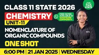 🔴One Shot🔥Nomenclature of Organic Compounds Class 12 Chemistry | Class 11 | Xylem State 11&12 Tamil
