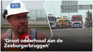 Wat doen ze daar op de Zeeburgerbruggen waardoor er flinke files ontstaan