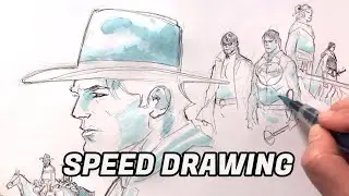 TEX & Co. - speed drawing di MICHELE RUBINI