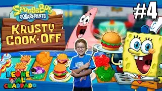 Cocinamos Cangreburguers | Spongebob Krusty Cook Off | Leonel al Cuadrado