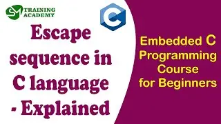 Escape sequence in C