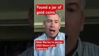 Jar of gold coins found by Hillbilly Bob Brewer.
