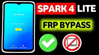 Tecno Spark 4 Lite FRP Bypass 2025 l 100% Working Google Account Unlock Without PC