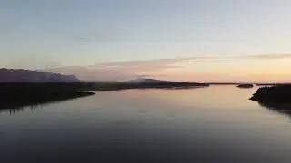 Canoeing & Indigenous culture on the Mackenzie River with North Star Adventures - Evening mountains