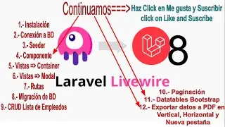 Laravel 8 - Livewire Exportar datos a PDF, desde el componente de Livewire- Vertical y Horizontal