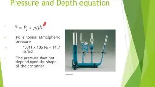Physics Pressure verses Depth and Pascal Problems