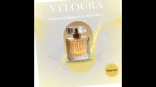 VELOURA &ndash; Whispered elegance in every drop.#luxury #perfume #designinspo #canvadesign #shorts&rdquo;