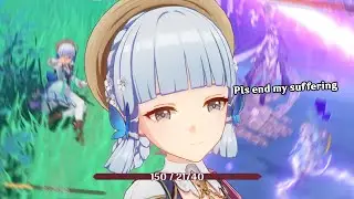 I bought Ayaka's new skin and went through series of pain and struggling