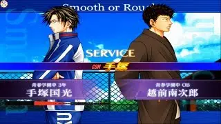 PS2《网球王子3》手冢国光VS越前南次郎 古今无双果然是无解的技能