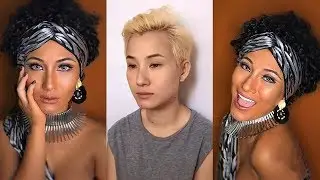 Makeup Challenge: Man to Woman Transformation 2019 - Power of makeup man