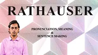 РАТХАЗЕР - Значение и произношение слов из аудио- и видеословаря