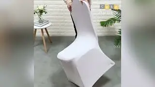 Housse de chaise mariage blanche extensibles en lycra Casaharmony