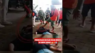 TAMPANG PREMAN YANG HAJAR DAN INJAK WAJAH PRAJURIT TNI SAMAPI SEKARAT #tniindonesia #tni #tniad