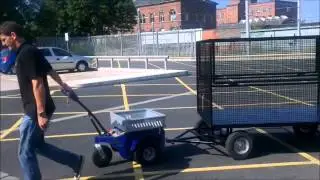 ePowerTrucks Trailer With Electric Pedestrian Tug