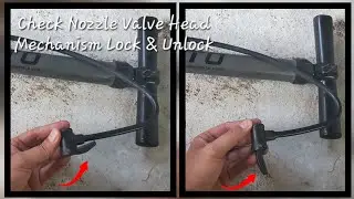 Bicycle Hand Pump rosak? Check Nozzle Valve mechanism lock & unlock, test pump tayar motosikal