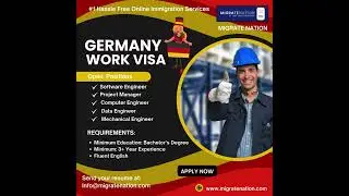 Germany Work Permit | Engineer Jobs | Germany Visa #applynow #migratenation