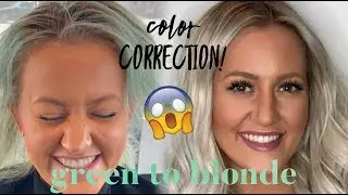 COLOR CORRECTION! GREEN to BLONDE!