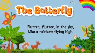 The Butterfly | Short English Poem for Kids | Learn with Fun
