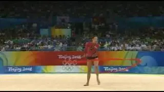 Irina Kikkas ribbon 2008 olympic games Beijing