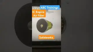 IC engine Air filter student project #projects #solidworks #software #mechanical #cadcam #shorts