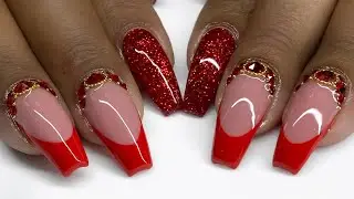 EASY Chinese New Year Nail Art Tutorial | Perfect Red French Nails