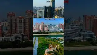 dhaka 🇧🇩 vs pyongyang 🇰🇵 Vs Islamabad 🇵🇰 #nightveiw #asiancities #drone #northkorea #bangladesh #pak
