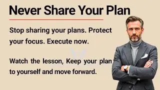 Never Share Your Plan || Improve Your English Fluency || Graded Reader ✅️