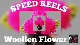Speed Reel 2: Woollen Thread Flower Making/ Easy Craft/Room Decor