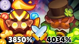 Max MONK Blessing (3,850%) vs Max Green BRUISER (4,034%) | Rush Royale