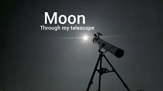 Moon through my telescope🌖🔭