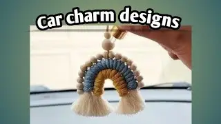 Macrame car charm designs 2025