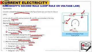 Kirchhoff&rsquo;s Laws Explained | Junction Rule & Loop Rule | Easy Physics Lecture for MDCAT & NEET