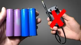 Nobody Knows This Trick! Charge a Lithium Battery WITHOUT an Adapter!