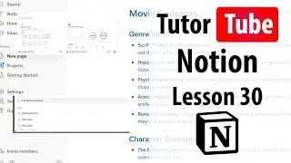 Notion - Lesson 30 - Database Calendar