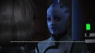 Hayden x Liara Romance 3 continued. Liara's first time