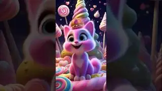 Princess Candy Cat 🍭👑 | AI Fantasy Short
