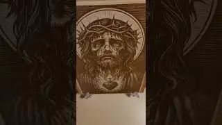 #laserengraving #chaldean #religiousart #woodart #woodwork #catholic #religiousart