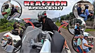 After a Long Time 🥺|| Cute Girl Reaction To My Aprilia rs457😍|| Cute College girl Reaction💞