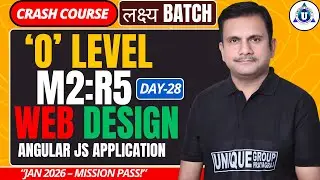 O Level M2:R5 Crash Course Day 27 | Angular Js Application | Full Concept + Practice | BY-NITIN SIR