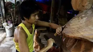 Wood sculptors in Myanmar&rsquo;s &ldquo;town of sculpture&rdquo; see their ranks diminish