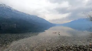 winter walking 4k at Lago Puelo 
