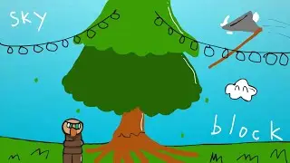 I Cutted Down Jerry's Tree In Hypixel Skyblock
