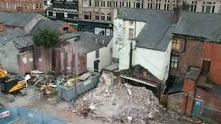 My first Drone footage showing the Demolition work that has started on the Blue Boar pub Bolton