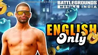 ENGLISH Only CHALLENGE in BGMI😂🔥 | Fun Squad Moments | AIZEN GAMING