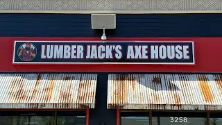 Construction Update!!!! Lumber Jack&rsquo;s Axe House -Axe throwing right near Disney! Sunset Walk,m VLOG