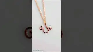 DIY Wire Wrap Alphabet U... Letter V to follow